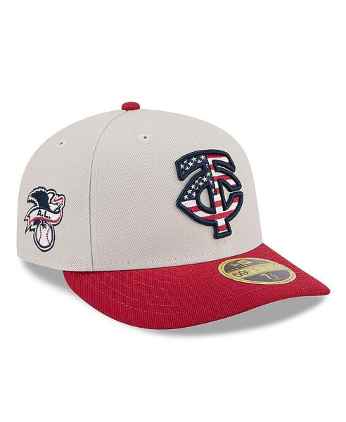 Men's Red Minnesota Twins 2024 Fourth of July Low Profile 59FIFTY Fitted Hat