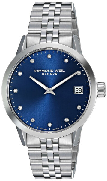 RAYMOND WEIL Women's Swiss-Quartz Watch with Stainless-Steel Strap Silver 20 ...