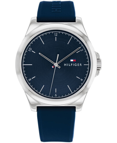 Men's Quartz Blue Silicone Watch 42mm