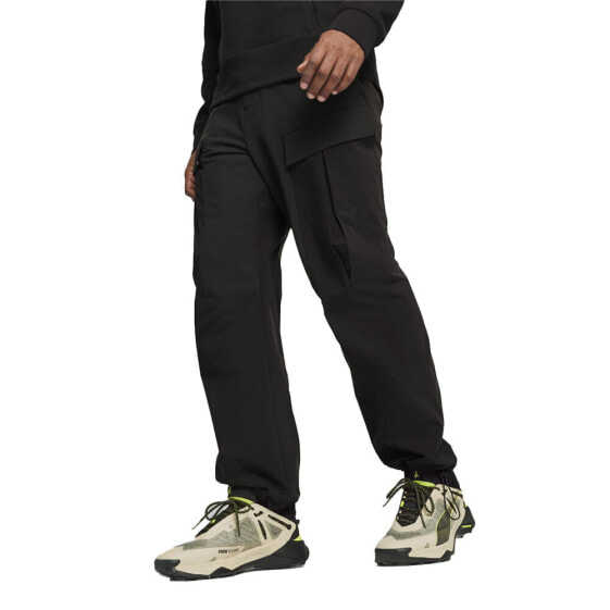 Puma Seasons Cargo Pants Mens Black Casual Athletic Bottoms 52472501