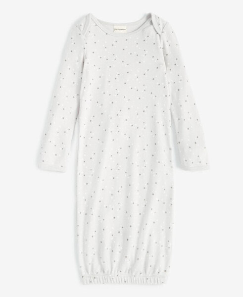 First Impression Baby Unisex Cotton Elephant Stars Gown, Created for Macy's