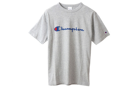 Футболка Champion с логотипом 日版 C3-H374-070, серого цвета