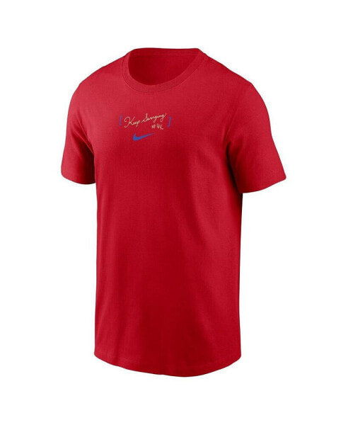 Men's Red Atlanta Braves City Connect 2-Hit T-Shirt