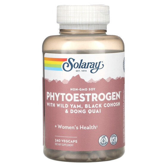 Витамины и БАДы для женского здоровья SOLARAY PhytoEstrogen, 240 капсул