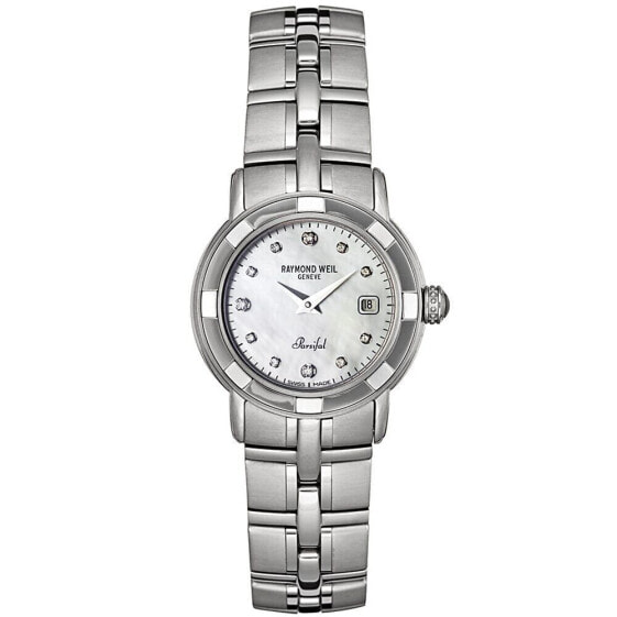 Raymond Weil Women's 9441-ST-97081 Parsifal Diamond Accented Stainless Steel ...