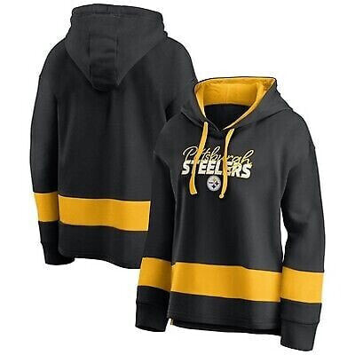 NFL Pittsburgh Steelers Women's Halftime Adjustment Long Sleeve Fleece Hooded