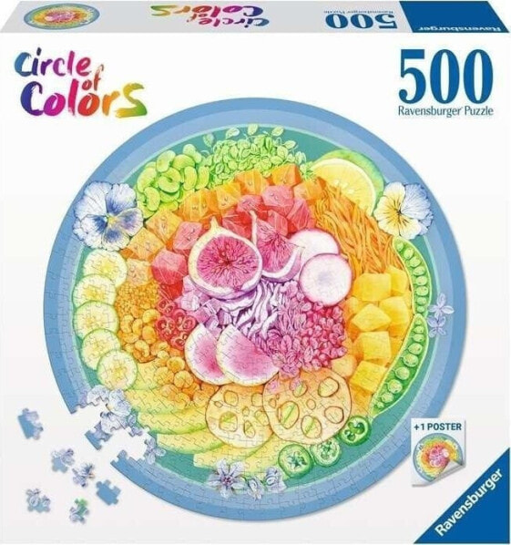 Ravensburger Puzzle 500 Paleta kolorów: poke bowl