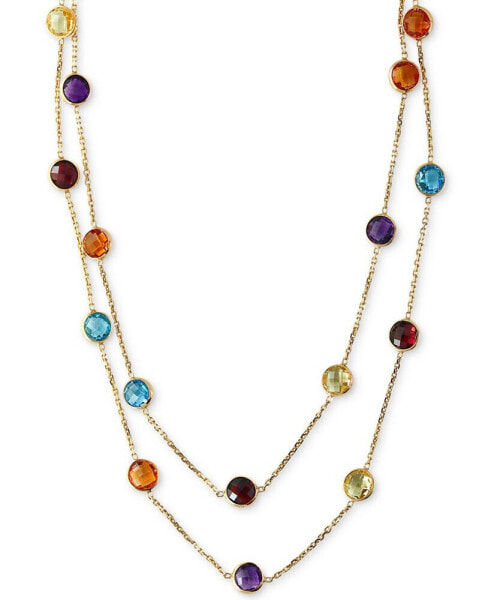 EFFY® Multistone Long 43" Strand Necklace (28-9/10 ct. t.w.) in 14k Gold