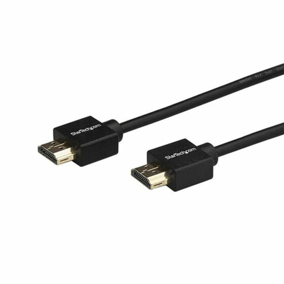 Кабель HDMI Startech HDMM2MLP 4K Ultra HD 2 m Чёрный