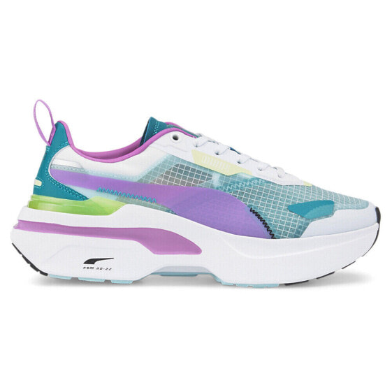 Puma Kosmo Rider Lace Up Womens Multi, White Sneakers Casual Shoes 38311307