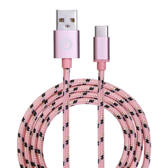 GARBOT C-05-10193 USB cable 1 m A C Pink Garbot Grab&Go 1m Braided Type-C Cable - Cable - Digital