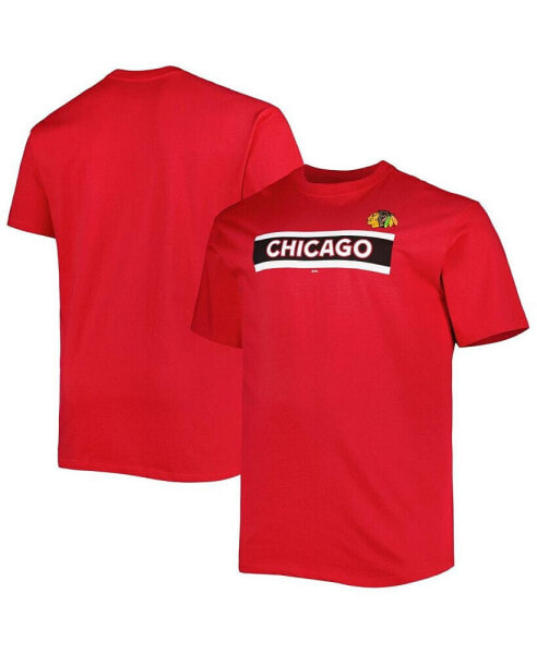 Men's Red Chicago Blackhawks Big and Tall Special Edition 2.0 T-shirt