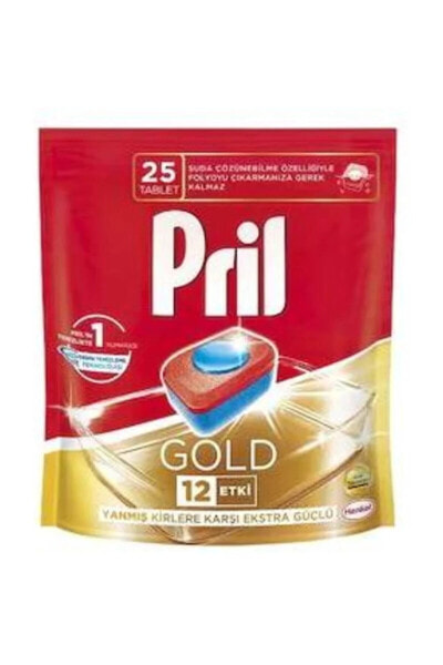 Таблетки для посудомоечных машин Finish Pril  ı Gold 25 Tablet