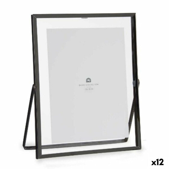 Фото рамка Чёрный Металл Cтекло Пластик 18,5 x 1 x 23 cm (12 штук)