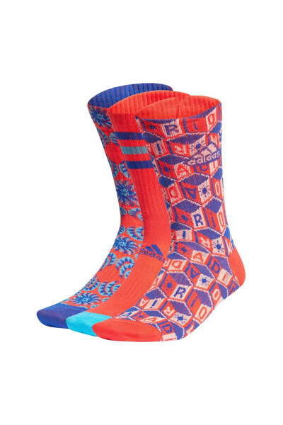 W Farm 3Pp Unisex Çok Renkli Günlük Stil Çorap IU3154