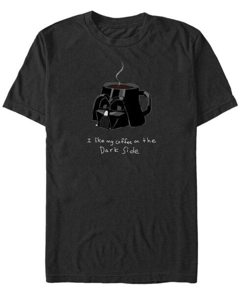 Men's Coffee Dark Side Short Sleeve Crew T-shirt