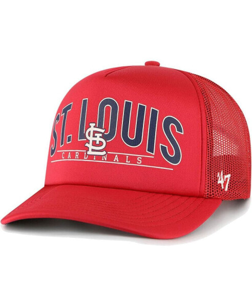 Men's Red St. Louis Cardinals Backhaul Foam Trucker Snapback Hat