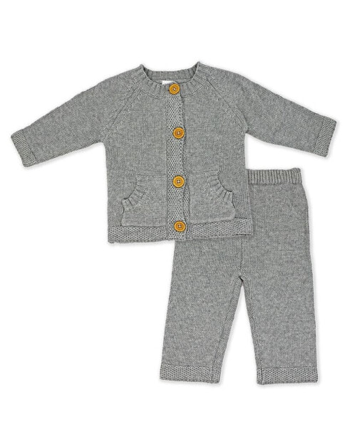 Baby Boys or Baby Girls Knit Sweater and Pant, 2 Piece Set