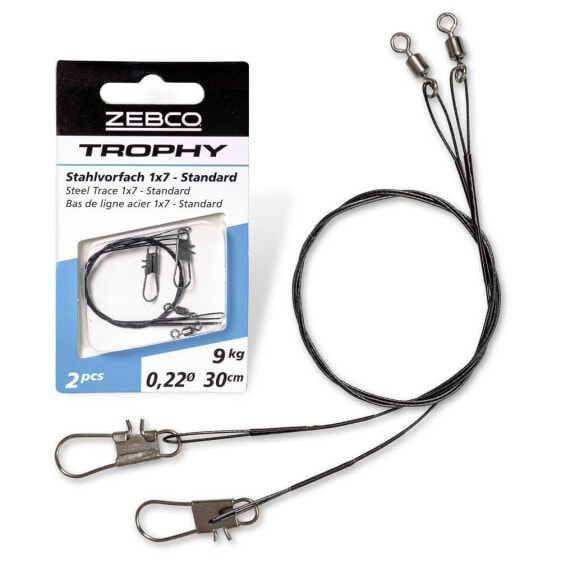 ZEBCO Trophy Steel Trace 1x7 Standard Steel Line leader 15kg