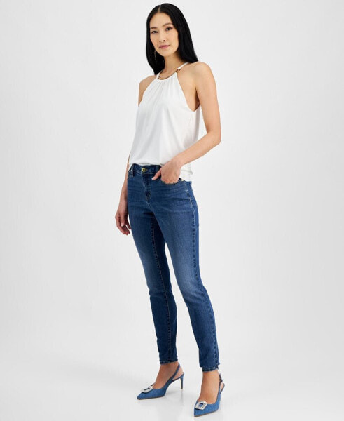 Women's Curvy Mid Rise Skinny Jeans, Created for Macy's