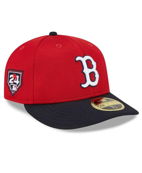 Men's Red, Navy Boston Red Sox 2024 Spring Training Low Profile 59FIFTY Fitted Hat