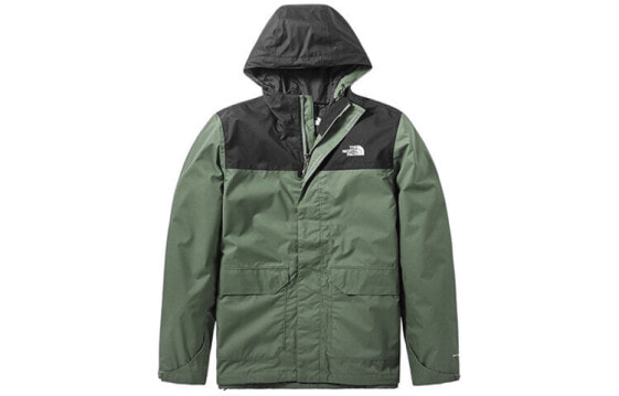 北面THE NORTH FACE 户外防水透气连帽冲锋衣 男款 绿色 / Куртка THE NORTH FACE 497J-4NX