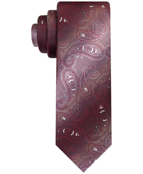 Men's Shimmering Paisley Long Tie