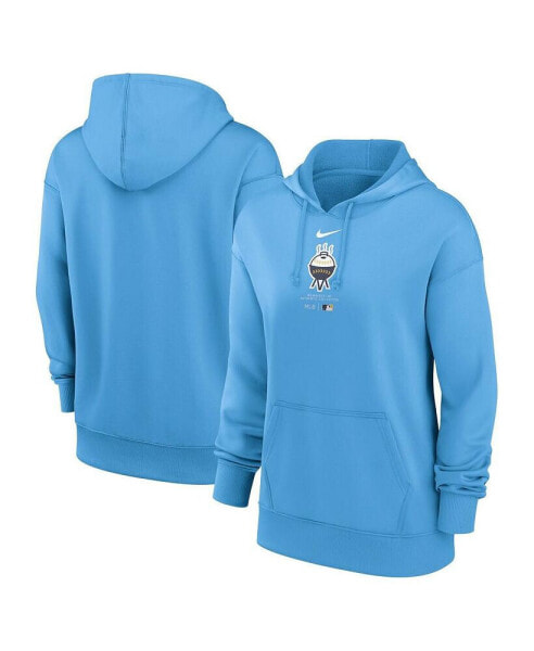 Women's Blue Milwaukee Brewers City Connect Practice Performance Pullover Hoodie