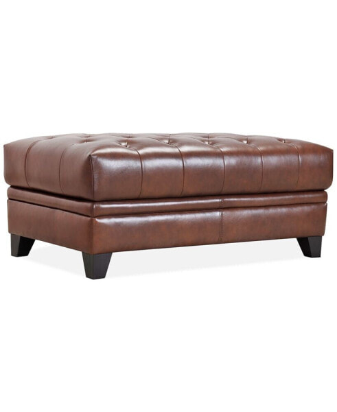 CLOSEOUT! Ciarah Leather Storage Ottoman, Created for Macy's