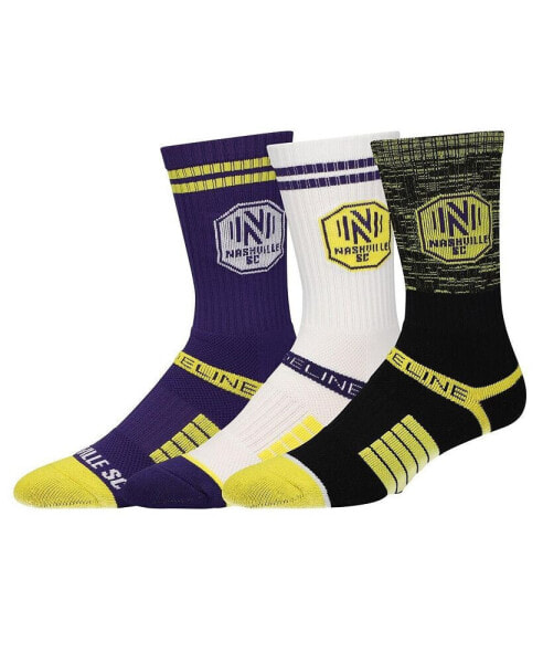 Men's Nashville SC Premium 3-Pack Knit Crew Socks Set