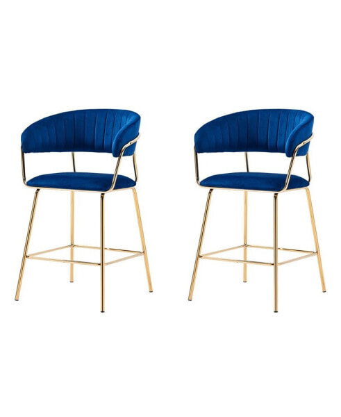 Bellai Fabric 24" Bar Chair, Set of 2