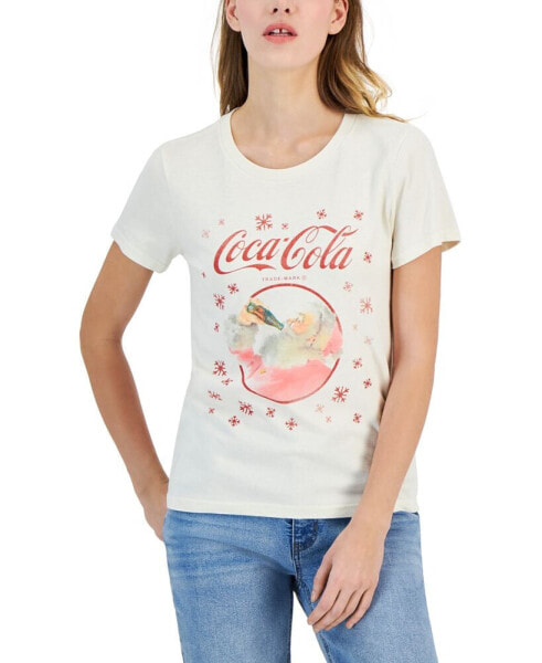 Women's Coke Santa Snow Crewneck T-Shirt