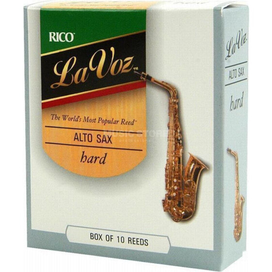 D'Addario Woodwinds Alto Sax Reeds "Mediumhard" Box of 10