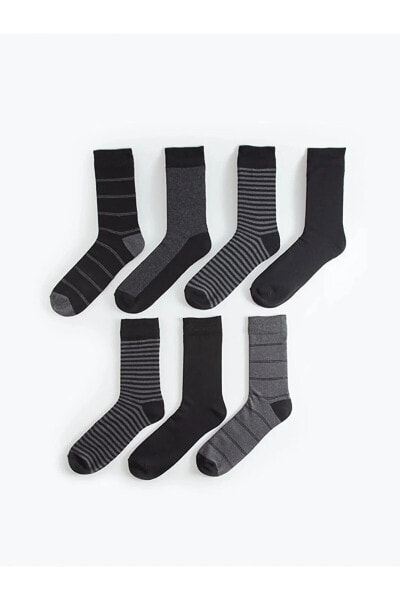 Носки LCW ACCESSORIES Mens Striped Socks 7-Pack