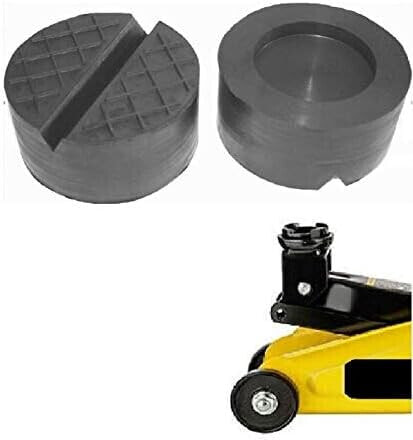100 x 50 mm with V-Groove / Cut-Out Rubber Pad Pad Trolley Jack Square Car Set Axle Stand Block Trolley Jack Buffer Tyre Change Truck Wheels Car Tuning Accessories