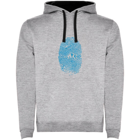 KRUSKIS Mountain Fingerprint Two-Colour hoodie