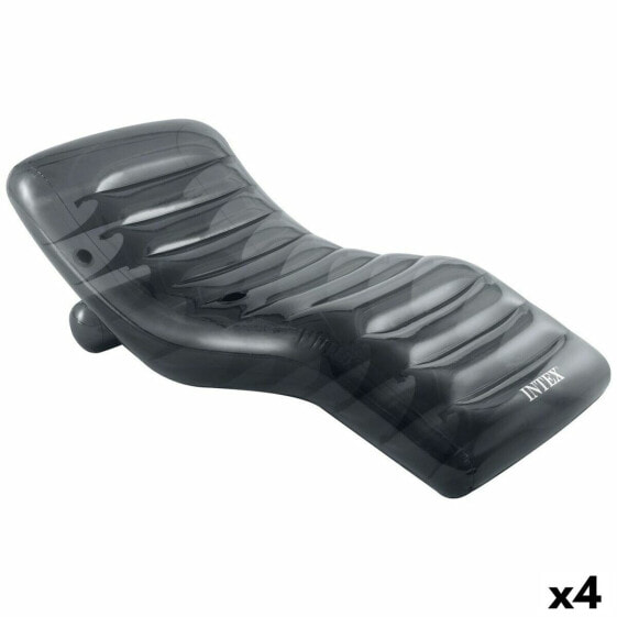 Inflatable Deck Chair Intex Grey 191 x 67 x 89 cm (4 Units)