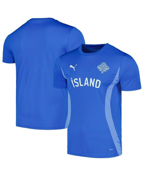 Men's Blue Iceland National Team 2024 Pre-Match Jersey