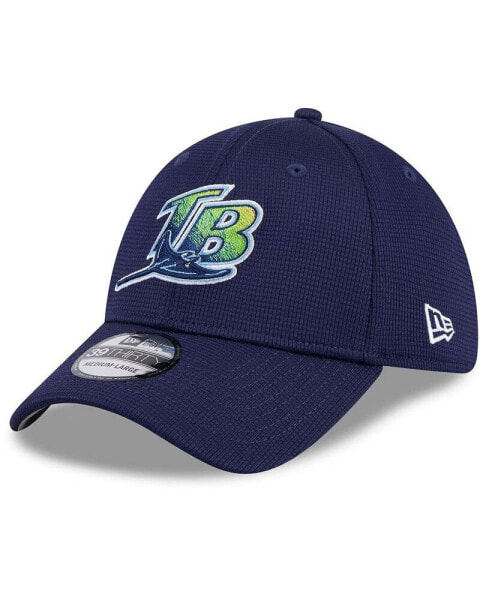 Men's Navy Tampa Bay Rays 2024 Batting Practice 39THIRTY Flex Hat