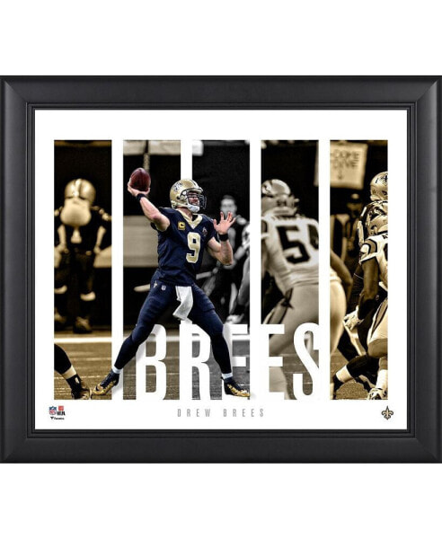 Drew Brees New Orleans Saints Framed 15" x 17" Player Panel Collage