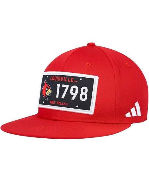 Men's Red Louisville Cardinals Established Snapback Hat