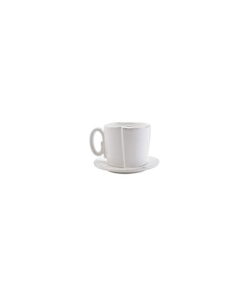 Lastra White Cup and Saucer