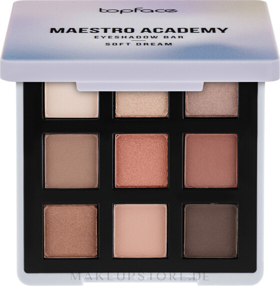 Lidschatten-Palette - Topface Maestro Academy Eyeshadow Bar Soft Dream