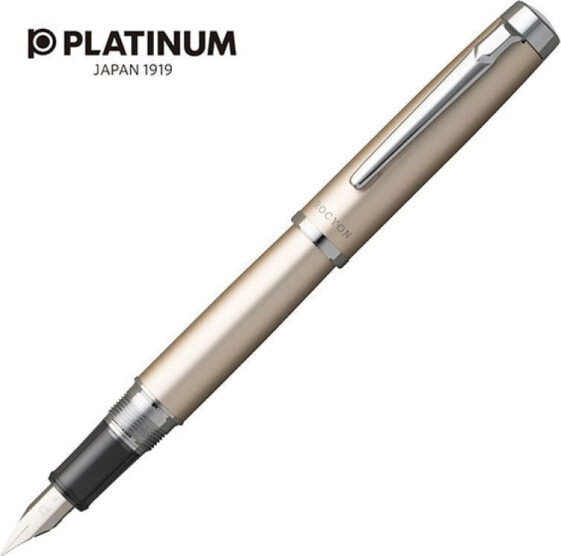Ручка пишущая Platinum Proycon Luster Champagne Gold, M, золотая