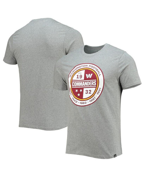 Men's Gray Washington Commanders Imprint Super Rival T-shirt