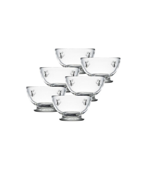 La Rochere Napoleon Bee 9-ounce Bowl, Set of 6