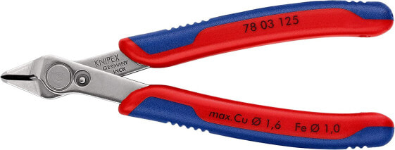 Knipex Electronic Super Knips® brüniert, mit Mehrkomponenten-Hüllen 125 mm 78 91 125