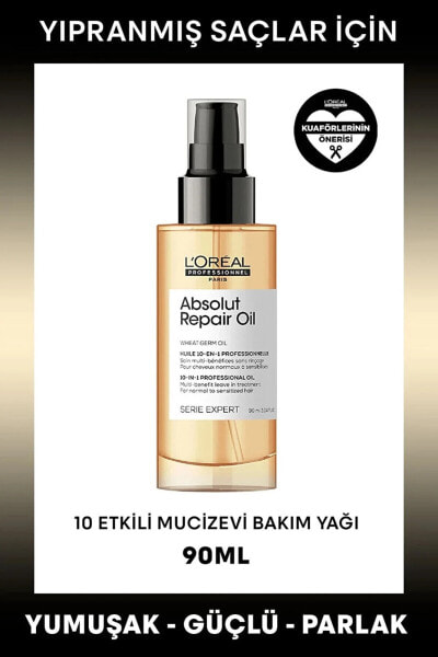 Loreal Serie Expert Absolut Repair 10 In 1 Yıpranmış Saçlar Için 10 Etkili Mucize Saç Bakım Yağı 90