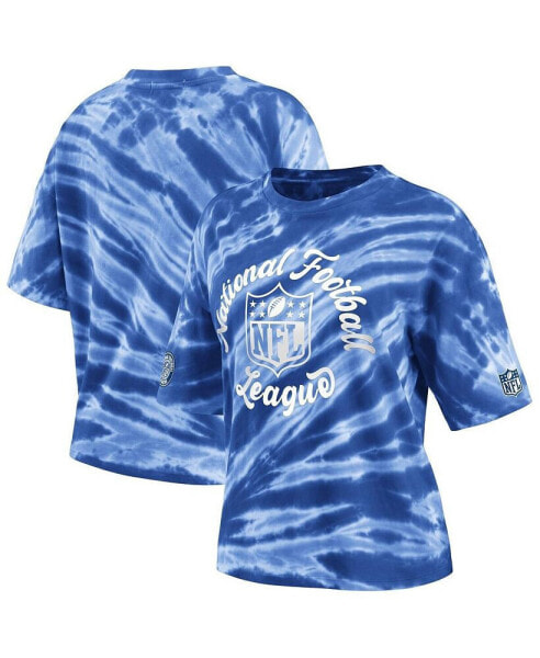 Women's Blue NFL Tie-Dye T-shirt