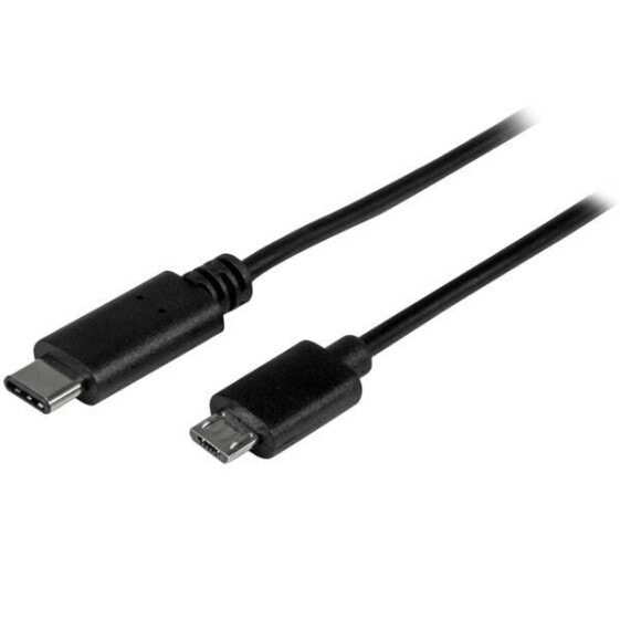 StarTech.com USB-C to Micro-B Cable - M/M - 0.5 m - USB 2.0 - 0.5 m - USB C - Micro-USB B - USB 2.0 - 480 Mbit/s - Black